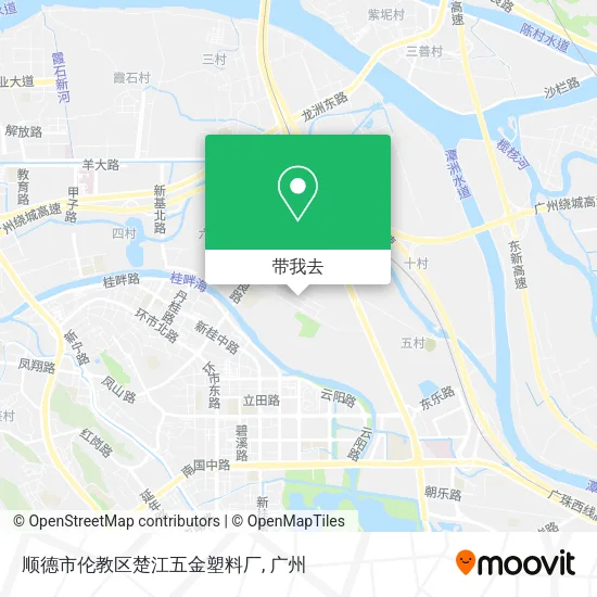 顺德市伦教区楚江五金塑料厂地图