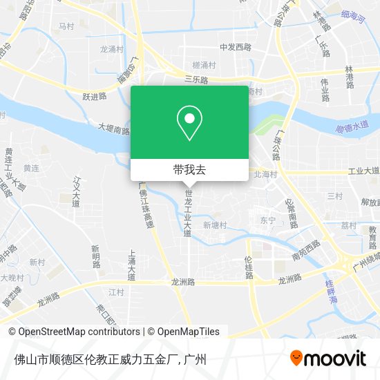佛山市顺德区伦教正威力五金厂地图