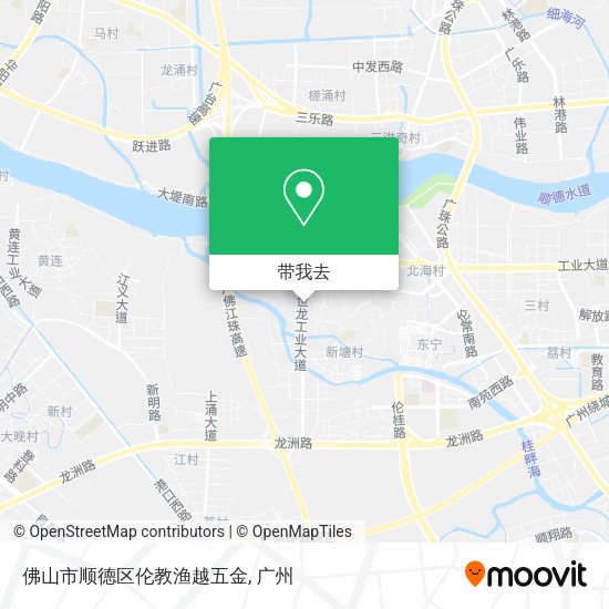 佛山市顺德区伦教渔越五金地图