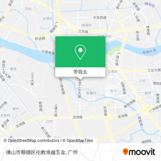 佛山市顺德区伦教渔越五金地图