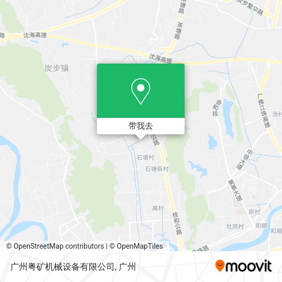 广州粤矿机械设备有限公司地图