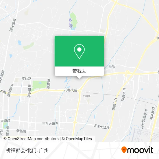 祈福都会-北门地图