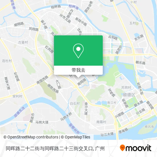 同晖路二十二街与同晖路二十三街交叉口地图