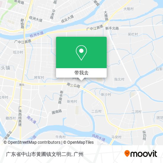 广东省中山市黄圃镇文明二街地图