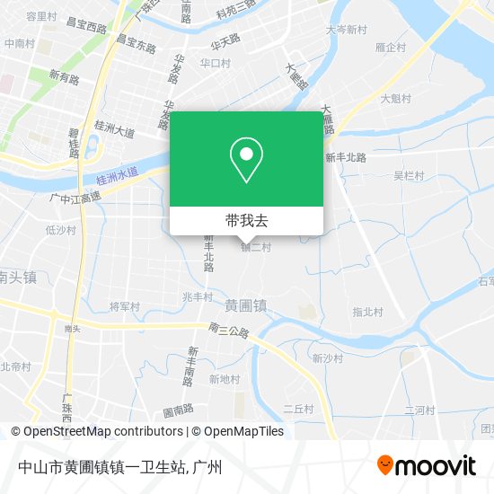 中山市黄圃镇镇一卫生站地图
