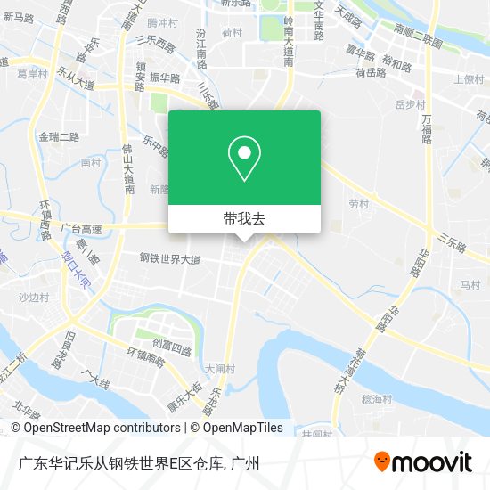 广东华记乐从钢铁世界E区仓库地图
