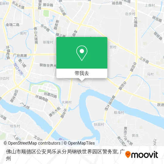 佛山市顺德区公安局乐从分局钢铁世界园区警务室地图