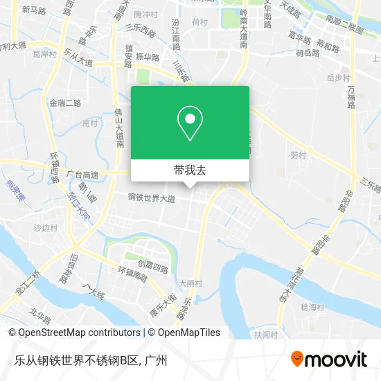 乐从钢铁世界不锈钢B区地图