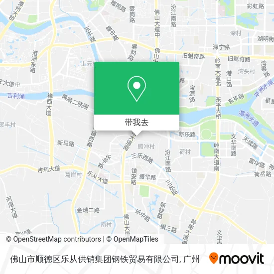 佛山市顺德区乐从供销集团钢铁贸易有限公司地图