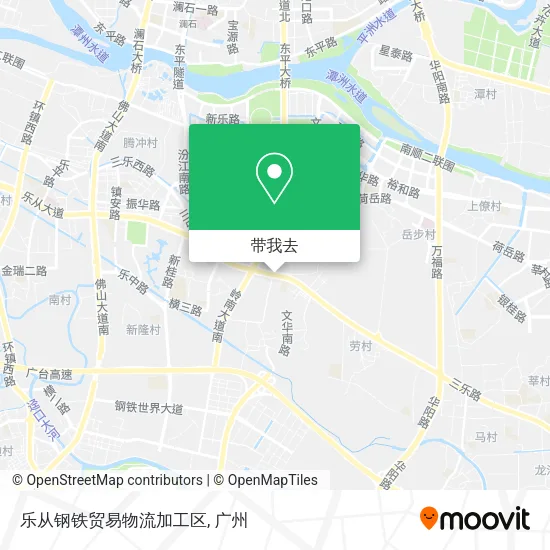 乐从钢铁贸易物流加工区地图