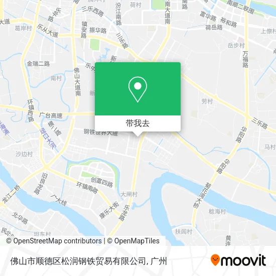 佛山市顺德区松润钢铁贸易有限公司地图