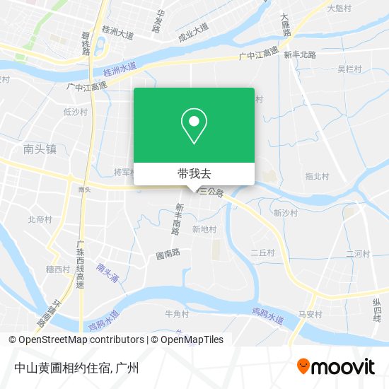中山黄圃相约住宿地图