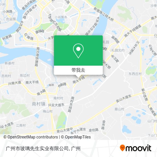 广州市玻璃先生实业有限公司地图