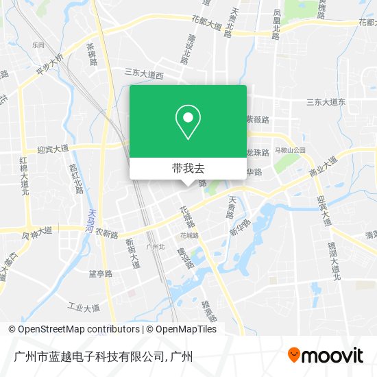 广州市蓝越电子科技有限公司地图