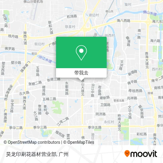 昊龙印刷花器材营业部地图