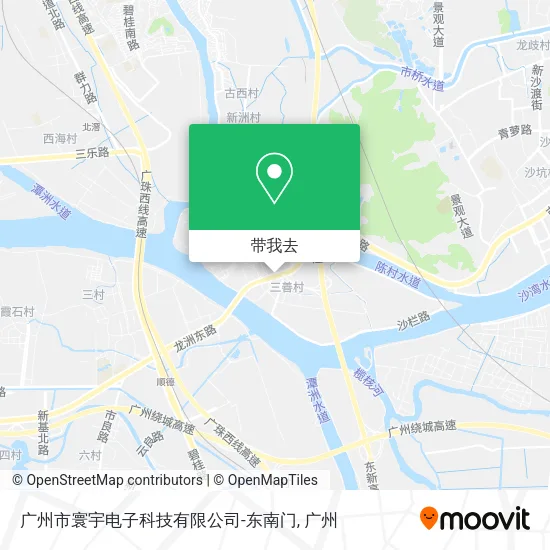 广州市寰宇电子科技有限公司-东南门地图