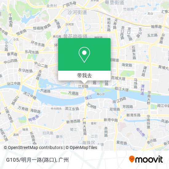 G105/明月一路(路口)地图