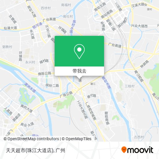 天天超市(珠江大道店)地图