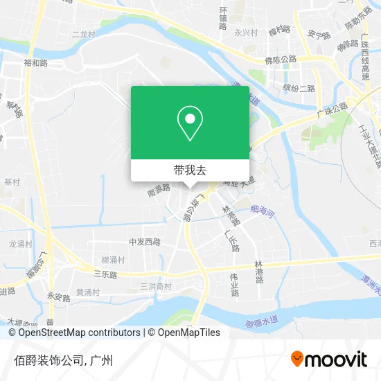 佰爵装饰公司地图