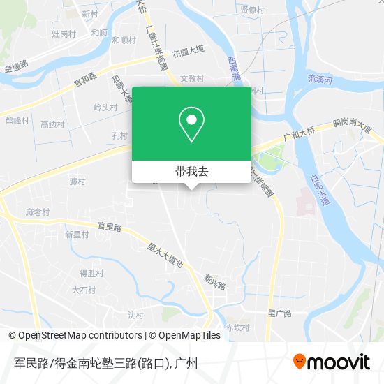 军民路/得金南蛇塾三路(路口)地图