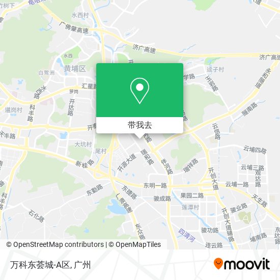 万科东荟城-A区地图