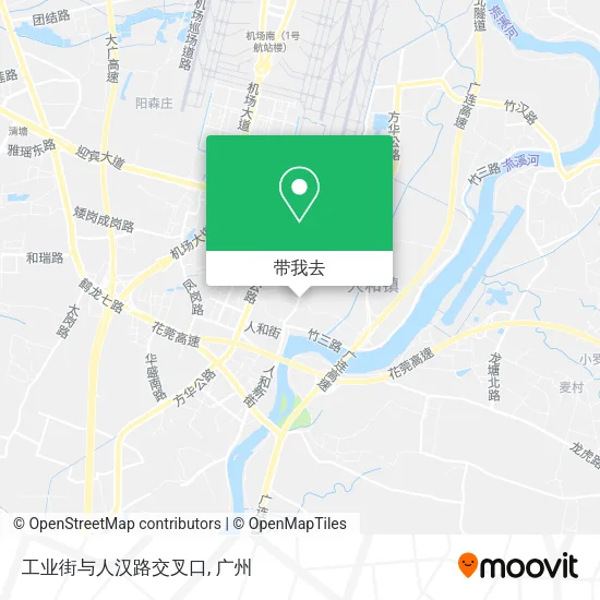 工业街与人汉路交叉口地图