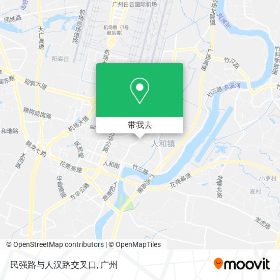 民强路与人汉路交叉口地图