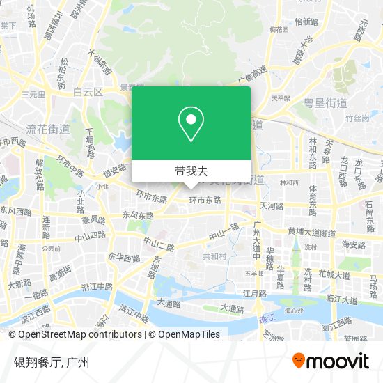 银翔餐厅地图