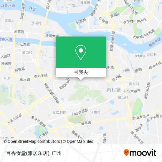 百香食堂(雅居乐店)地图