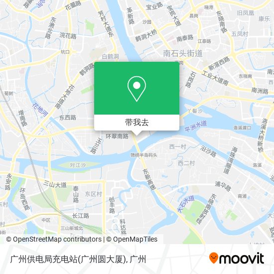 广州供电局充电站(广州圆大厦)地图