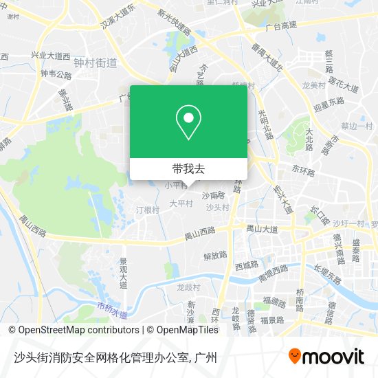 沙头街消防安全网格化管理办公室地图