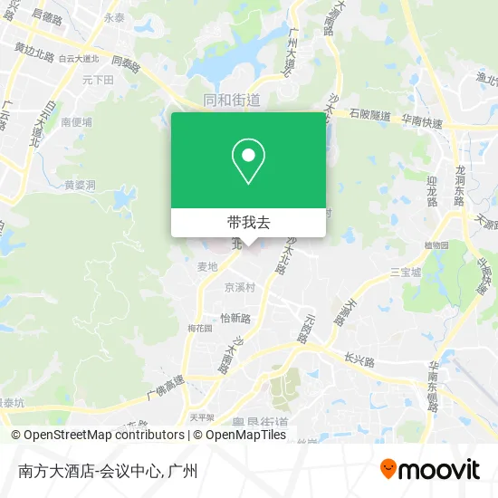 南方大酒店-会议中心地图