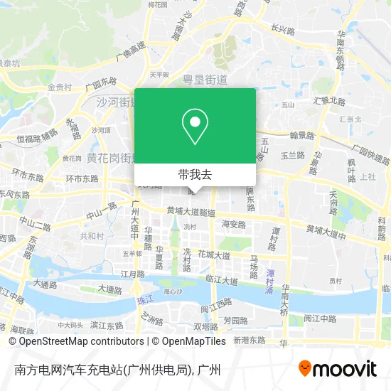 南方电网汽车充电站(广州供电局)地图
