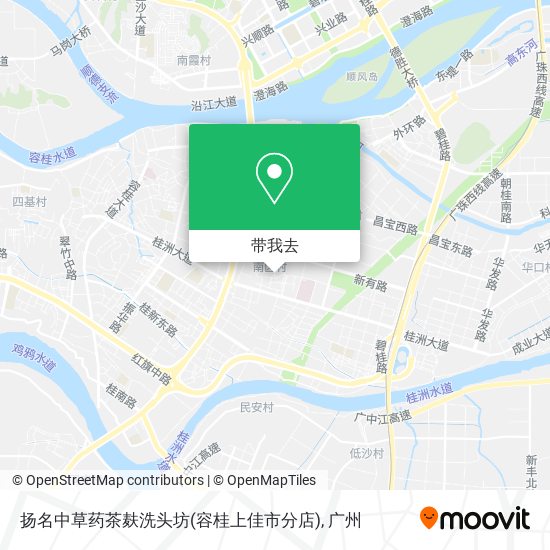 扬名中草药茶麸洗头坊(容桂上佳市分店)地图