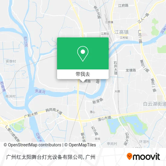 广州红太阳舞台灯光设备有限公司地图