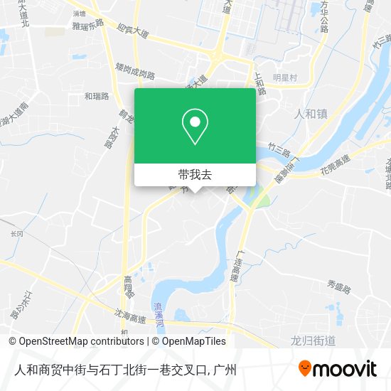 人和商贸中街与石丁北街一巷交叉口地图