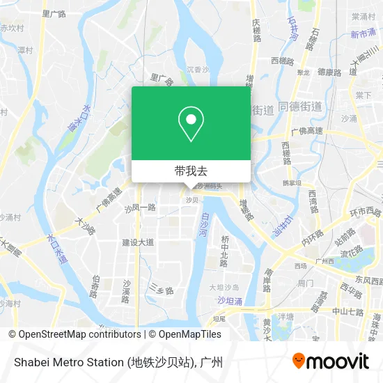 Shabei Metro Station (地铁沙贝站)地图