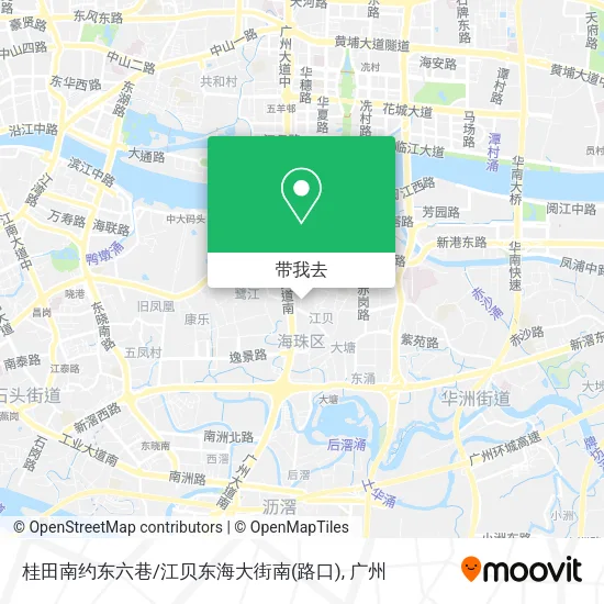 桂田南约东六巷/江贝东海大街南(路口)地图