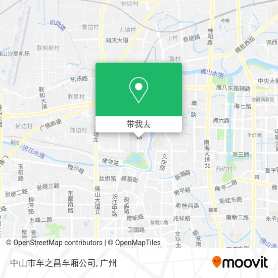 中山市车之昌车厢公司地图