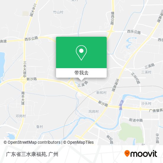 广东省三水康福苑地图