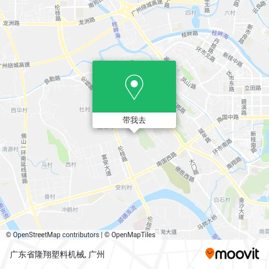 广东省隆翔塑料机械地图