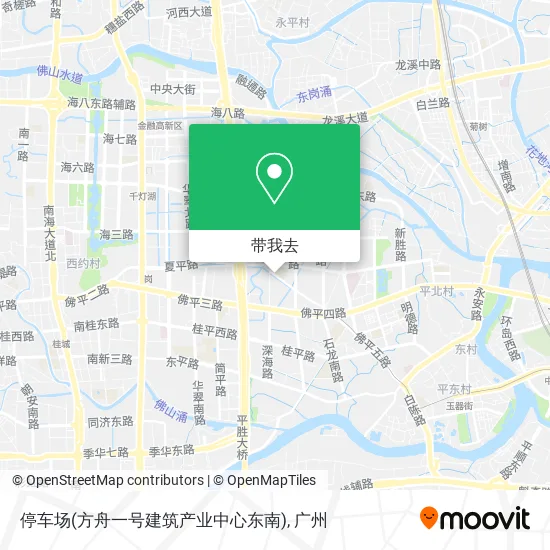 停车场(方舟一号建筑产业中心东南)地图
