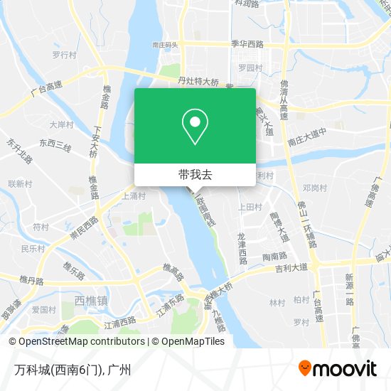 万科城(西南6门)地图
