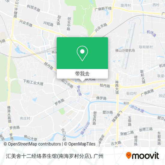 汇美舍十二经络养生馆(南海罗村分店)地图