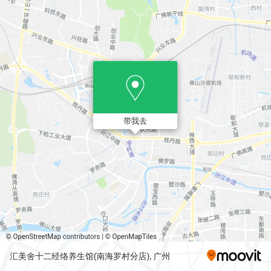 汇美舍十二经络养生馆(南海罗村分店)地图