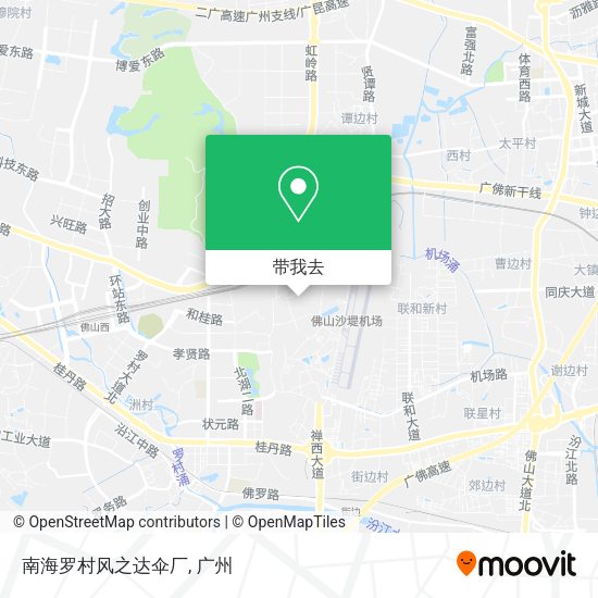 南海罗村风之达伞厂地图