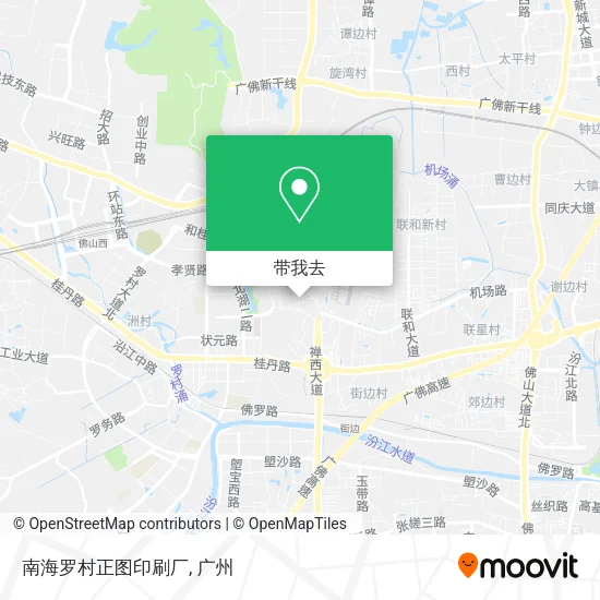 南海罗村正图印刷厂地图