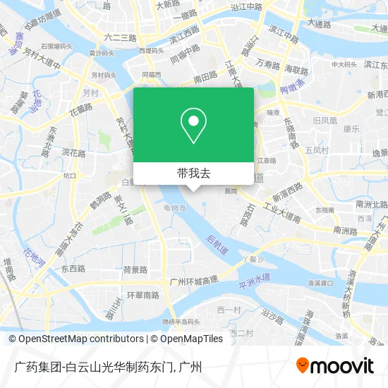 广药集团-白云山光华制药东门地图