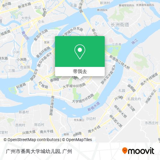 广州市番禺大学城幼儿园地图