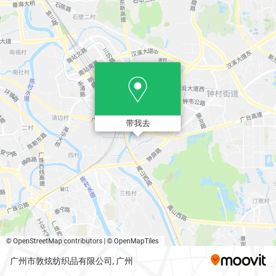 广州市敦炫纺织品有限公司地图